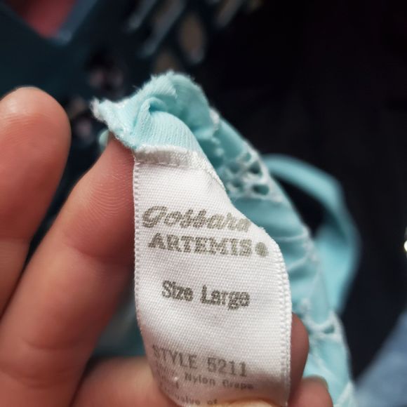 Gossard Atremis Light Blue Nighgown House Dress - Picture 4 of 10